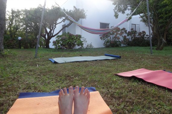 Yoga auf Sao Miguel: Garten im minuvida