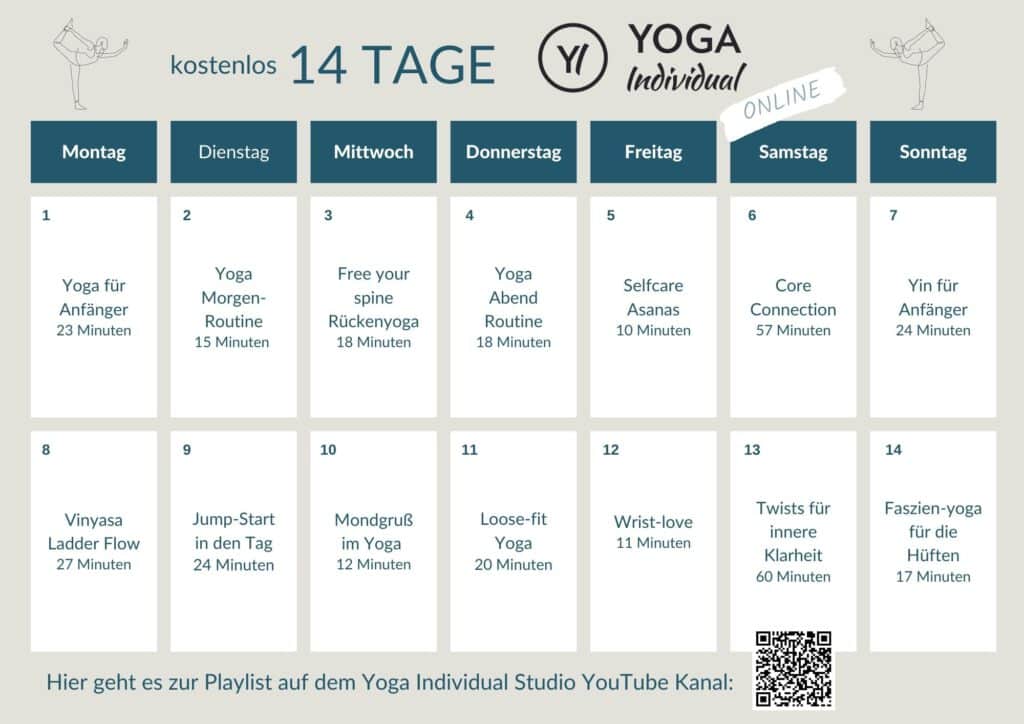 14 Tage Yogaroutine kostenlos